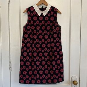 Floral Collared Sheath Dress